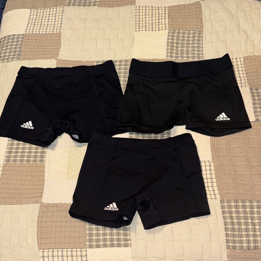 Adidas Black Performance Shorts Trio